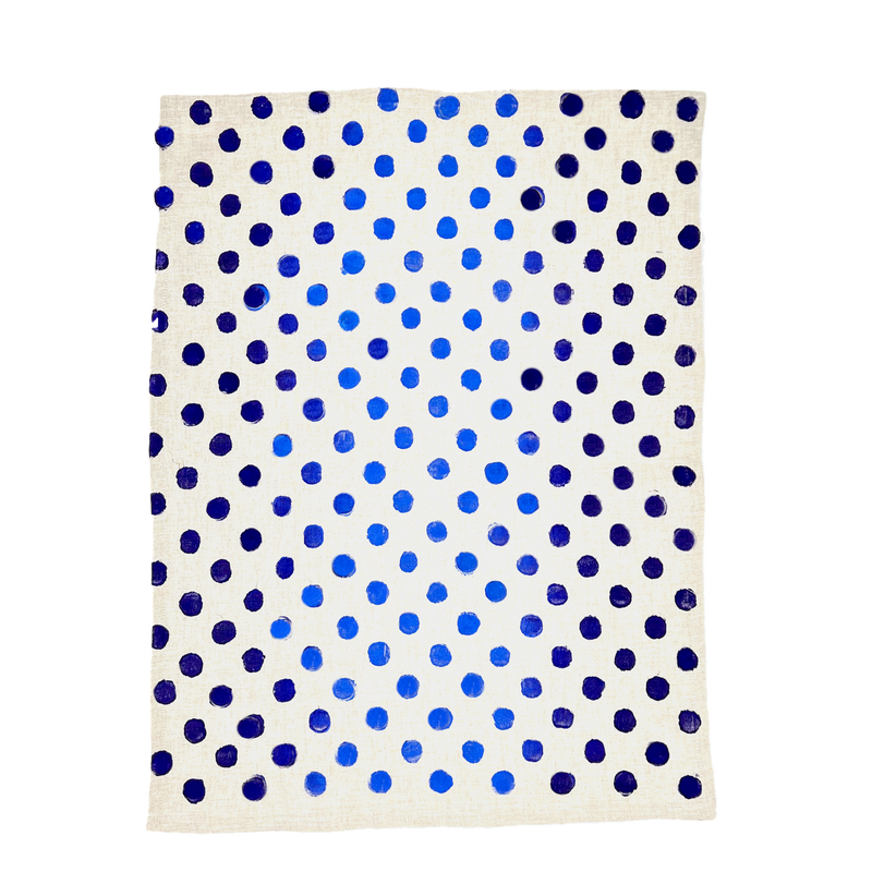 -PRETTY POLKA DOTS- Linen Tea Towels in 6 Color-Ways