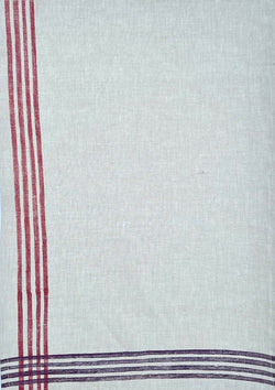 Linen Hand Towel Cross Hatch Stripes in 7 Color-Ways