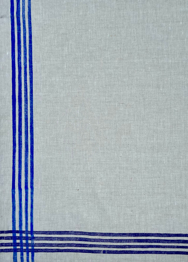 Linen Hand Towel Cross Hatch Stripes in 7 Color-Ways