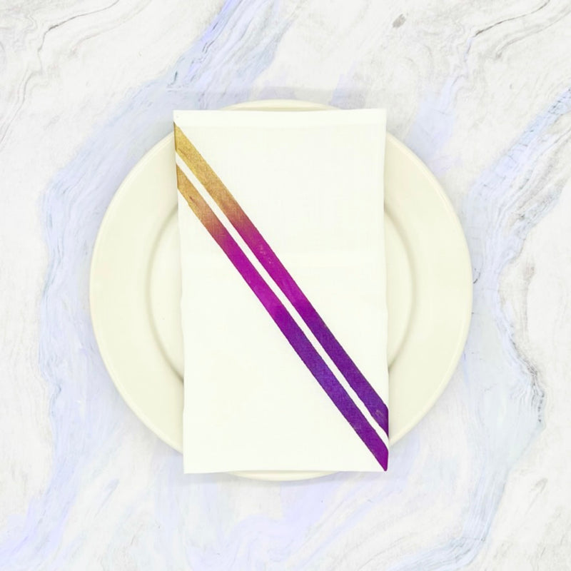 Racer Stripe Napkins in 6 Color-Ways