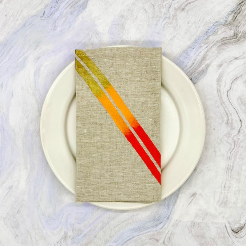 Racer Stripe Napkins in 6 Color-Ways