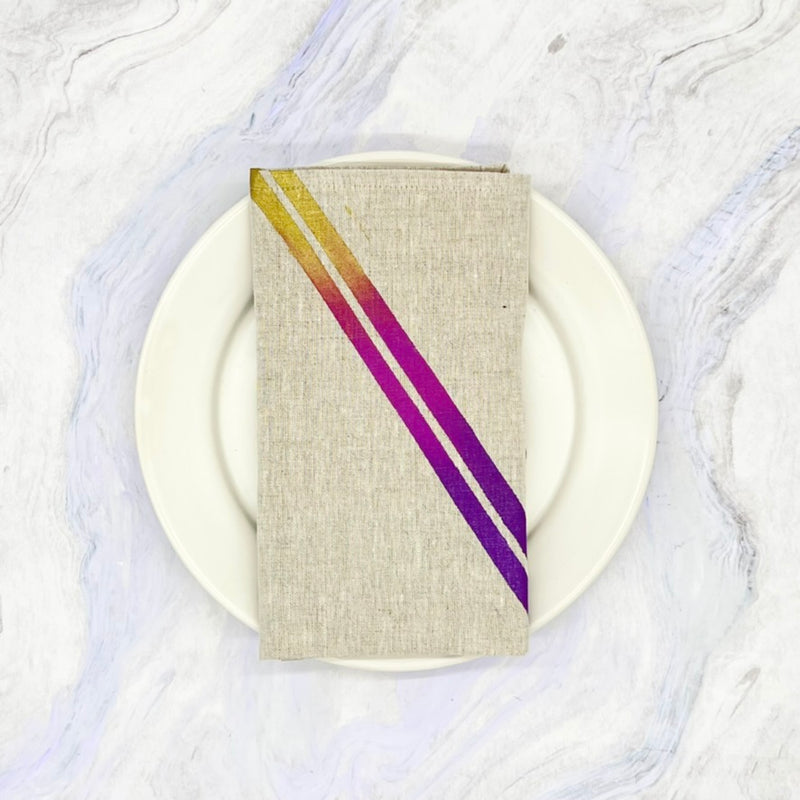 Racer Stripe Napkins in 6 Color-Ways
