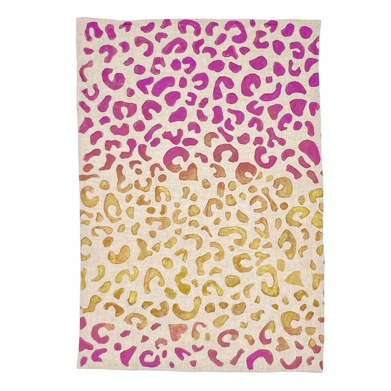 On the Prowl Cheetah Print Hand Towels in 6 Color Ways Tulusa