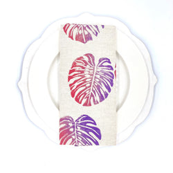 Hawaiian Punch - Monstera Napkins in 6 Color-ways