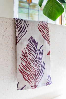 Birds of a Feather - Linen Hand Towels in 6 Color-Ways